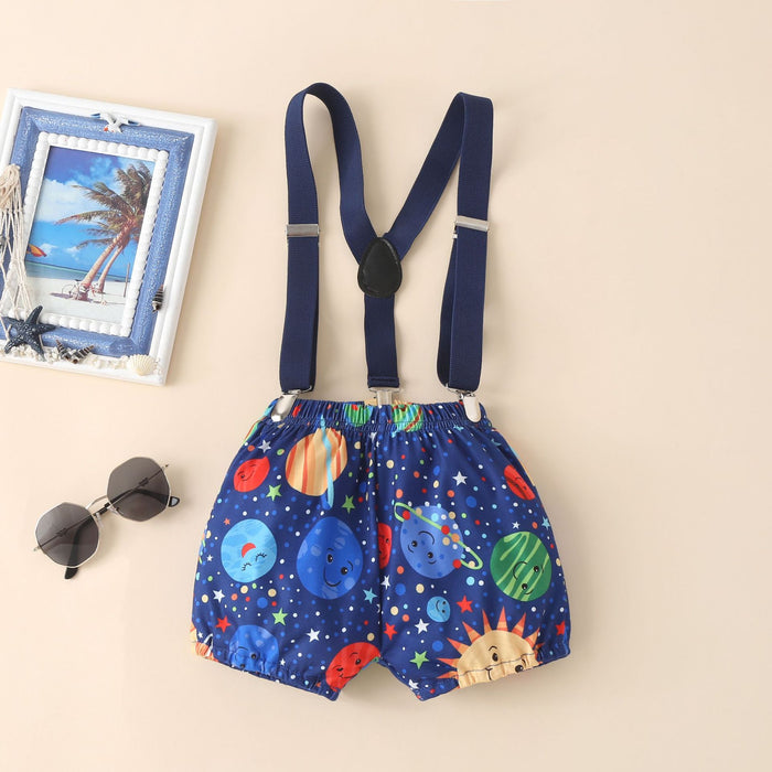 Infant short sleeve strap set two piece set