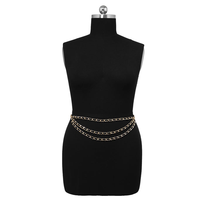 Temperament Multilayer Waist Chain Sexy Tassel Body Chain