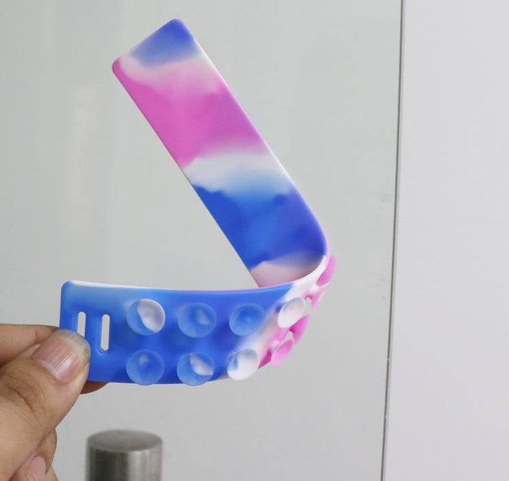 Silicone Decompression Suction Cup Toy with Ruler