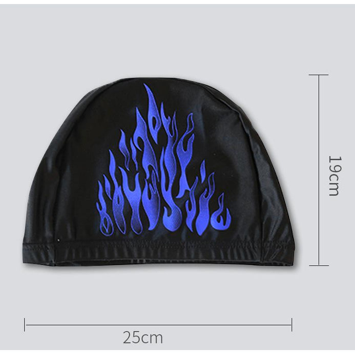 Men's Flame Adult Comfortable Breathable Swimming Cloth Hat