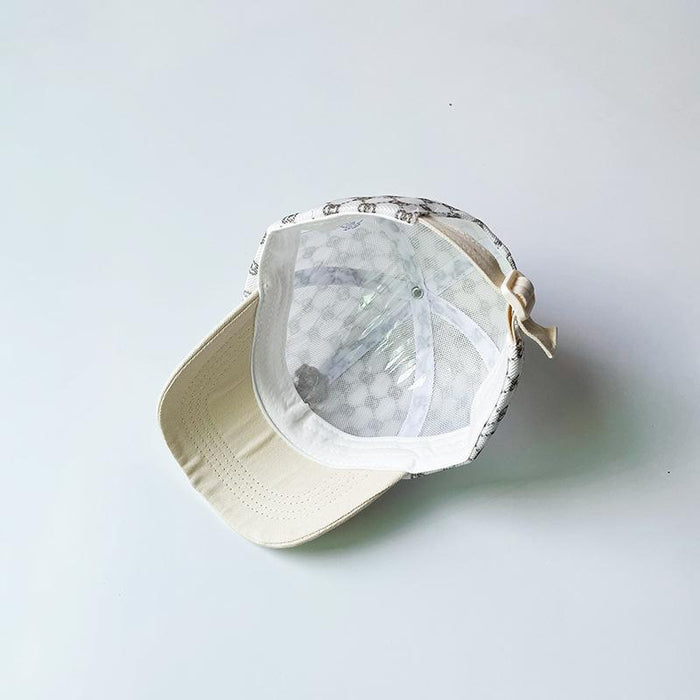 Summer C Letter Kids Shade Hollow Mesh Cap