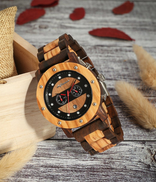 New Steel Room Men's Fashion Retro Multifunctional Quartz Watch