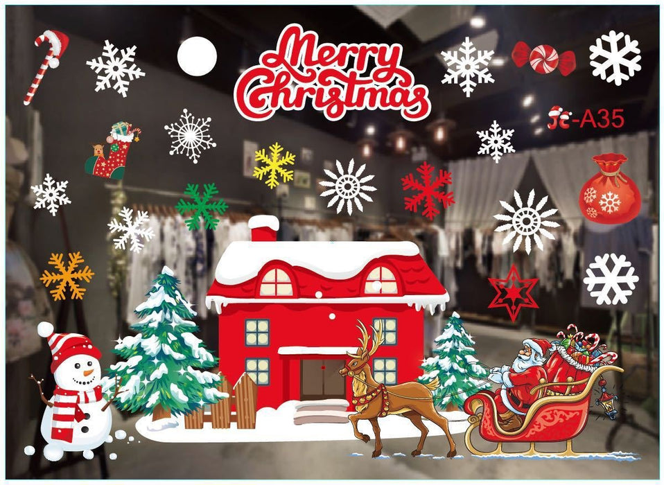 2022 Christmas Window Stickers