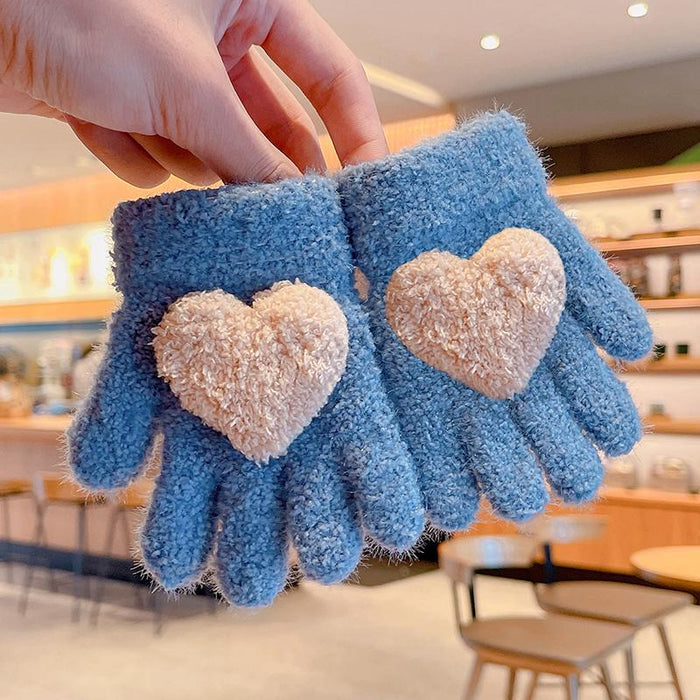 0-3 Years Old Winter Baby Cute Knitting Cartoon Gloves