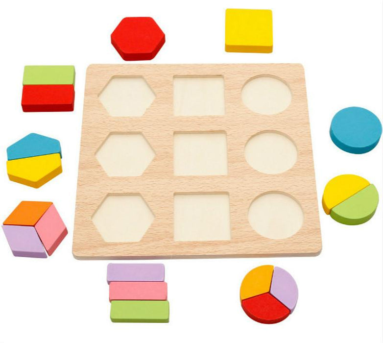 Colorful 3D Puzzle Wooden Tangram Math Toys