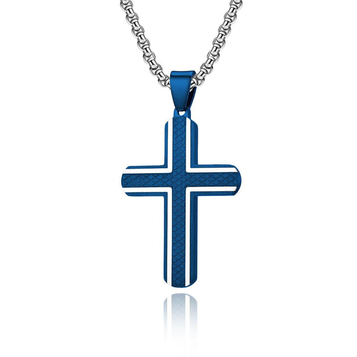 Fashion Stainless Steel Cross Men's Necklace