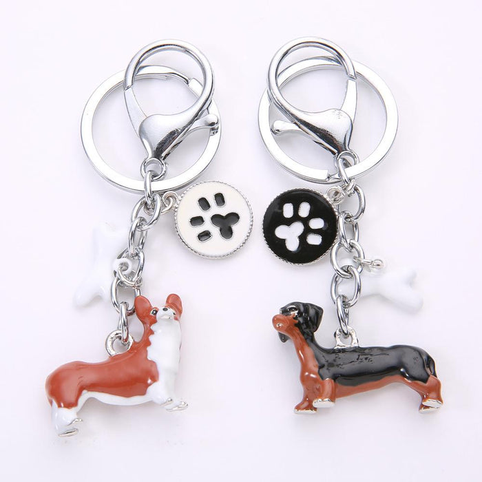 Creative Three-dimensional Pet Dog Keychain Accessories