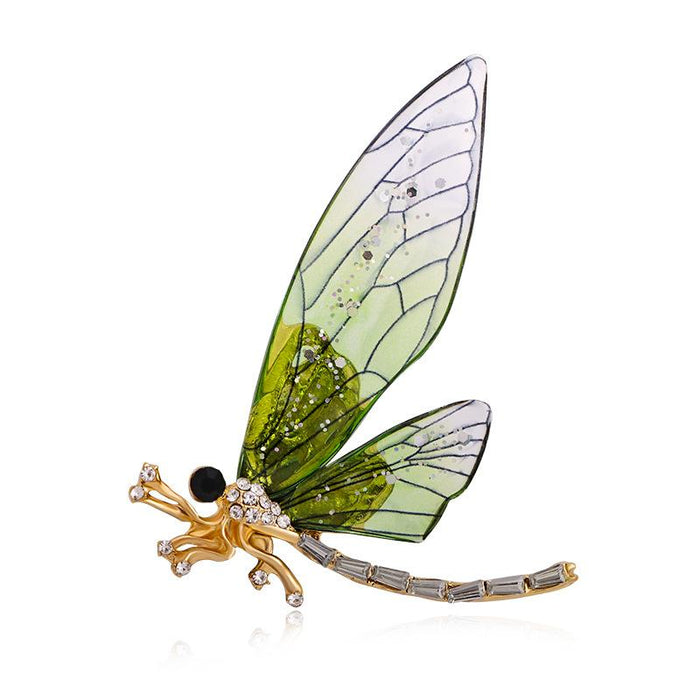 New Vintage Oil Dripping Dragonfly Brooch Bee Brooch Pin