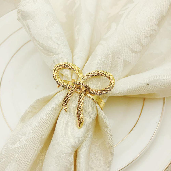 High-quality Cute Bow Pattern Napkin Ring For Bar Christmas Decoration