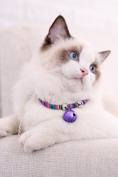 Cat Bell Collar Toy Adjustable Kitten Safety Necklace Popular Style