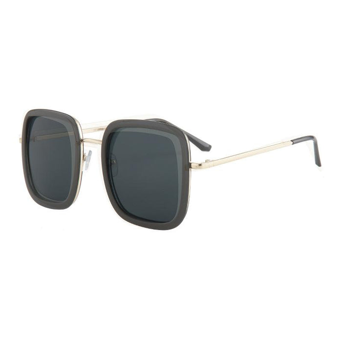 Large frame Black Sunglasses Black Circle Metal Sunglasses