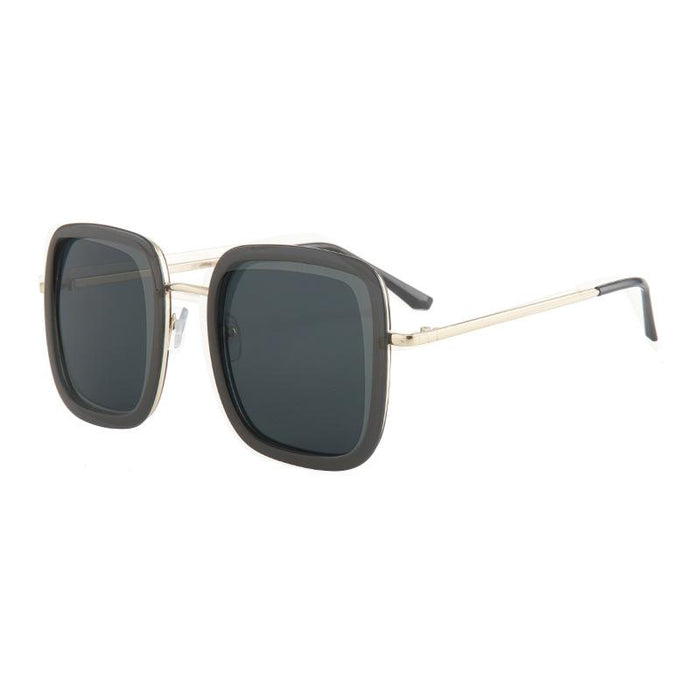 Large frame Black Sunglasses Black Circle Metal Sunglasses