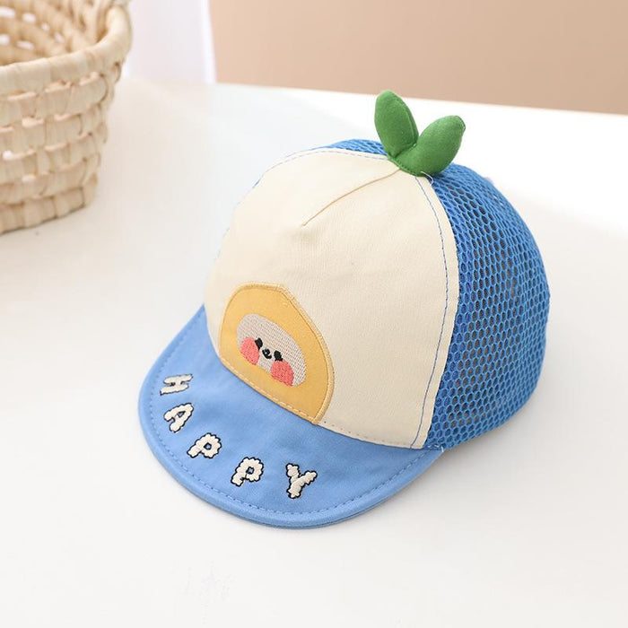 Summer Cute Baby Cartoon Color Matching Children's Net Cap