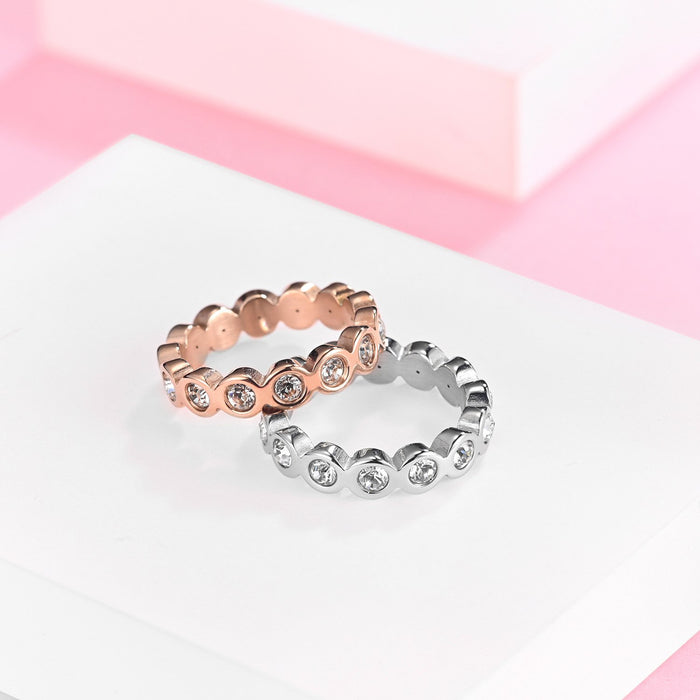 Fashion Titanium Steel Ring Jewelry Female