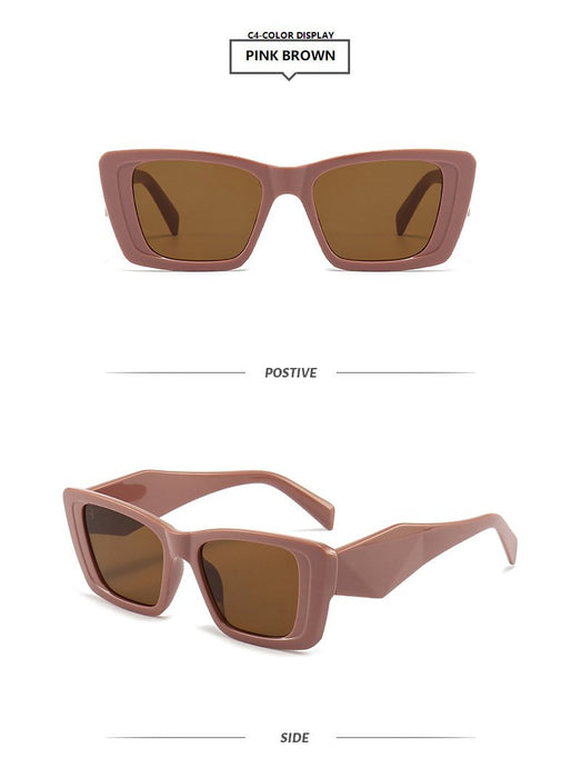 Sunglasses contrast cut square Sunglasses tide