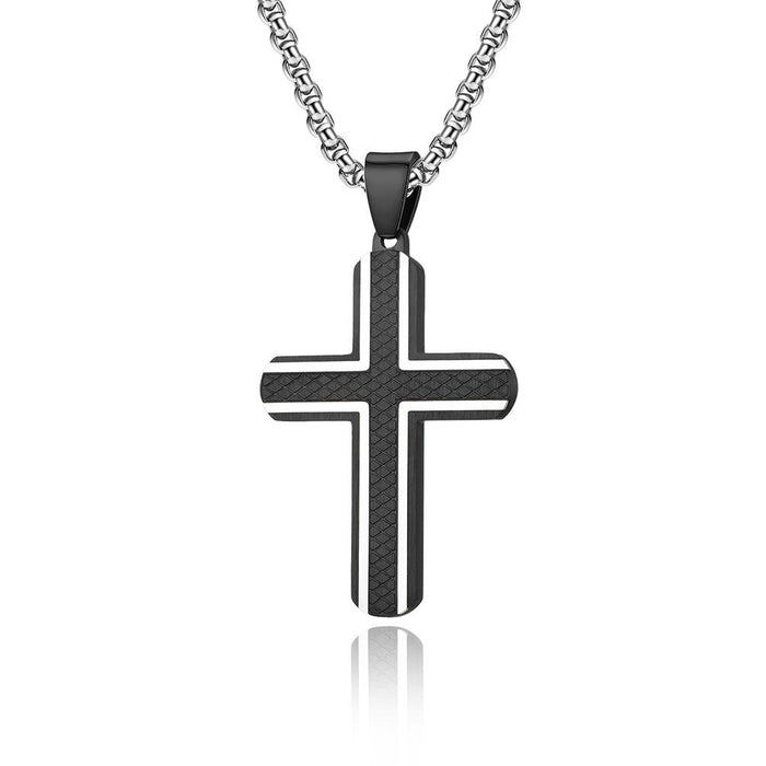 Fashion Stainless Steel Cross Men's Necklace