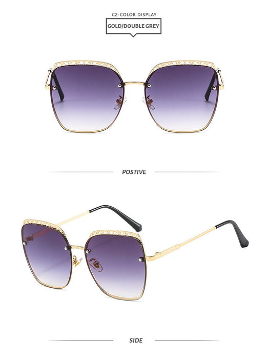 Personalized spray hollowed out women's Sunglasses