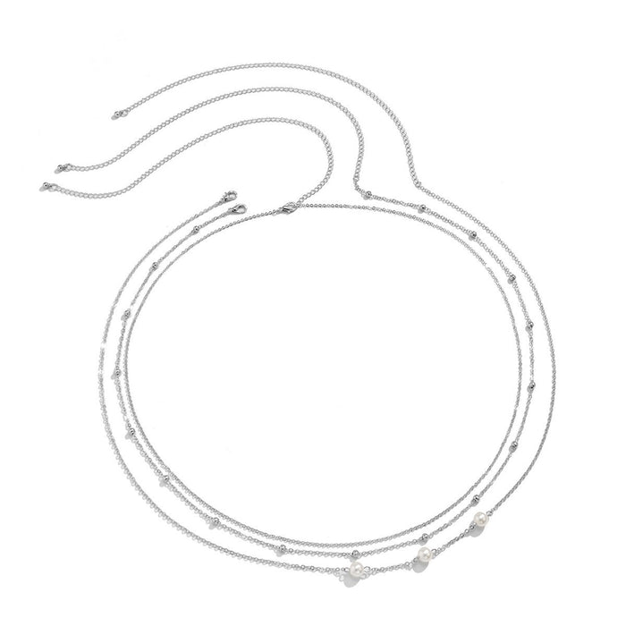 Simple Beaded Woven Sexy Waist Chain Suit