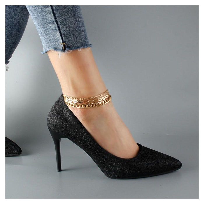Fashionable and Simple Personalized Alloy Foot Chain Multi-layer Gold Foot Decoration