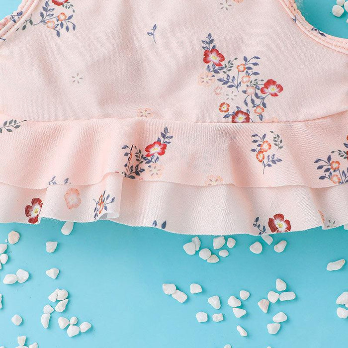 Girls Suspender SWIMSUIT Suit Baby Bikini Printed Split Swimsuit