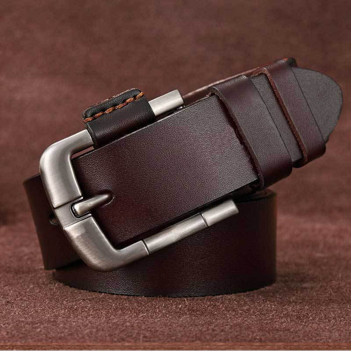 Vintage Men's Pin Buckle Casual Jeans Leather Belt