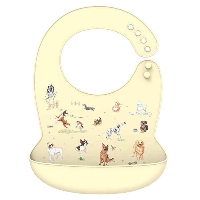 Silicone Baby Bib Waterproof Cartoon Feeding Soft Adjustable Scarf