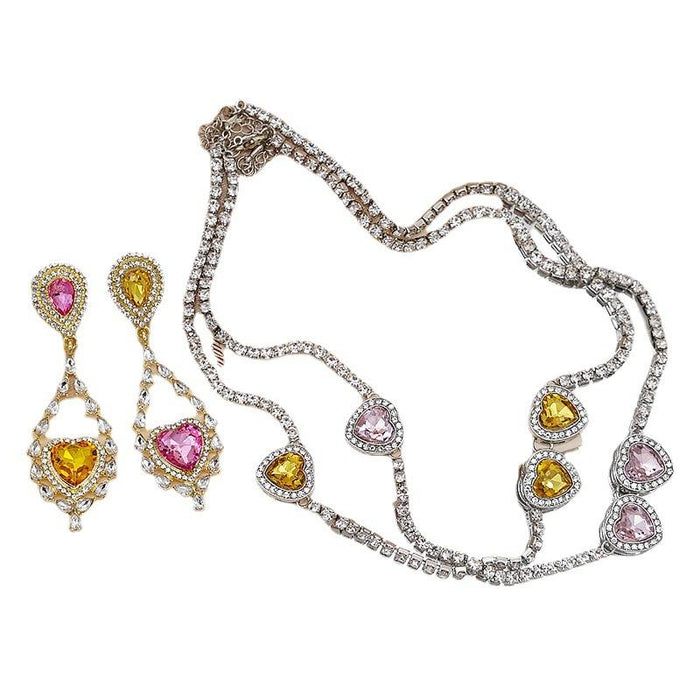 Love Zircon Women's All-match Necklace Clavicle Chain