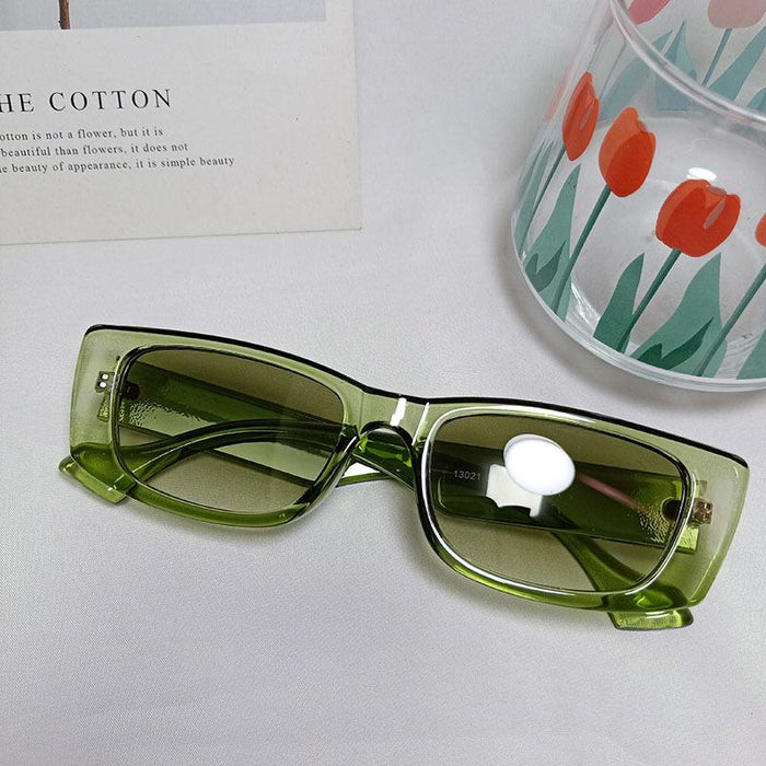 Retro Hinged Small Frame Square Sunglasses