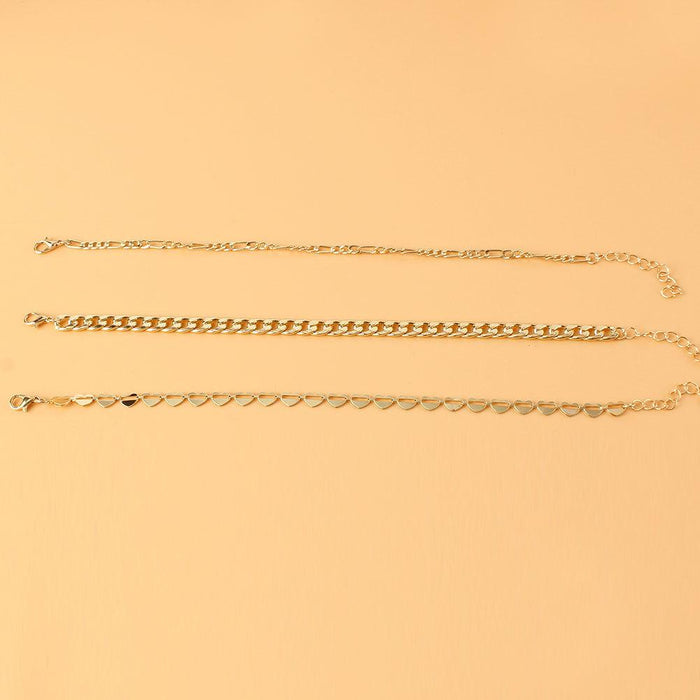 Fashionable and Simple Personalized Alloy Foot Chain Multi-layer Gold Foot Decoration