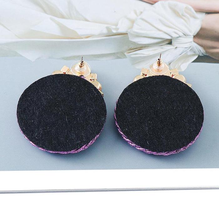 New fashion personalized hand woven women's Round Earrings