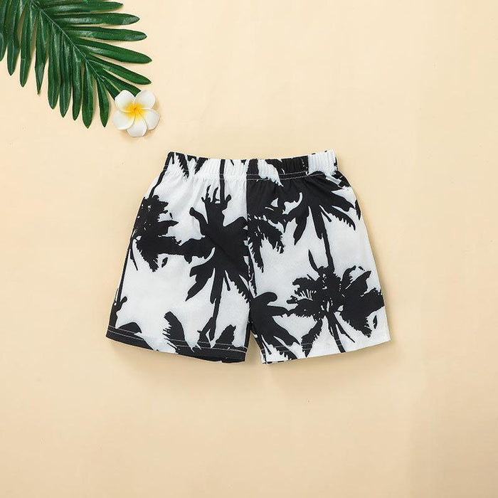 Summer Beach Shorts Top Two-piece Set for Boys