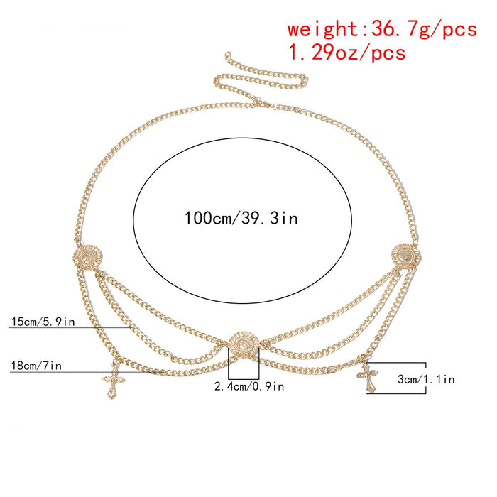 Vintage Pendant Waist Chain Women Fashion Body Chain