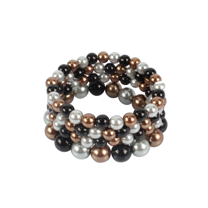 New Imitation Pearl Multi-layer Beaded Fashion Bracelet Accessories