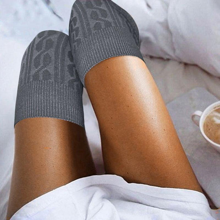 Gaiters Striped Long Socks Thigh Winter Warm Over Knee Socks