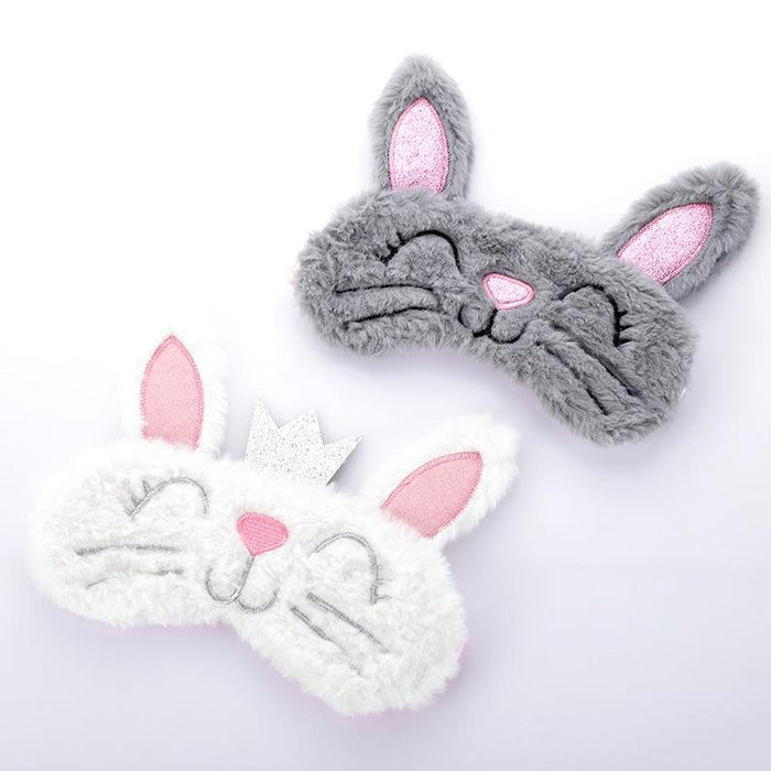 Cartoon Long Ears Plush Rabbit Sleeping Shade Eye Mask