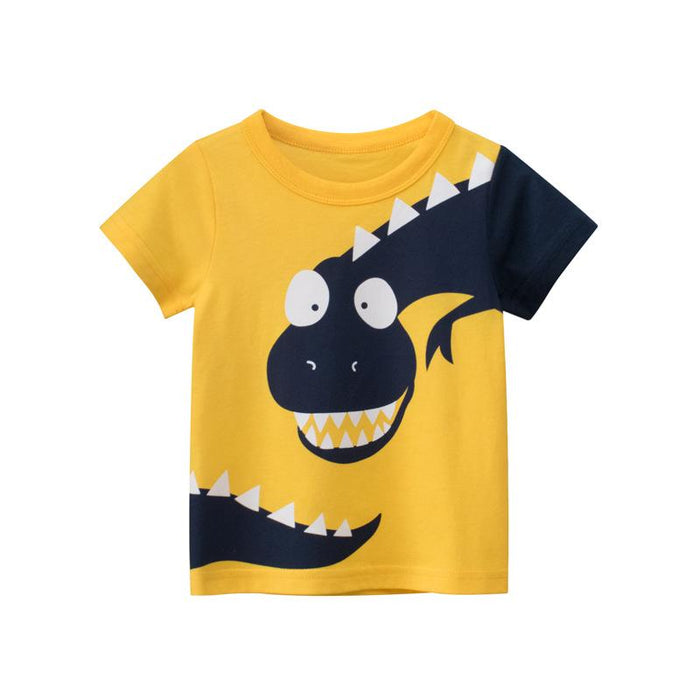 Children's short sleeved T-shirt dinosaur top
