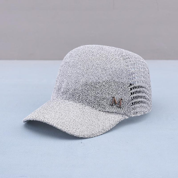 Summer Outdoor Letter M Hollow Baseball Cap