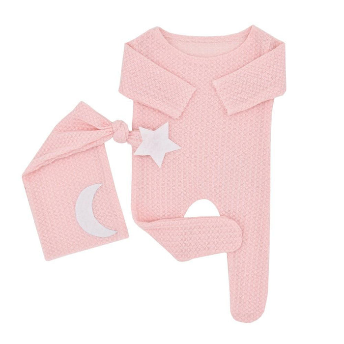 Two Piece Star Moon Knitted Jumpsuit