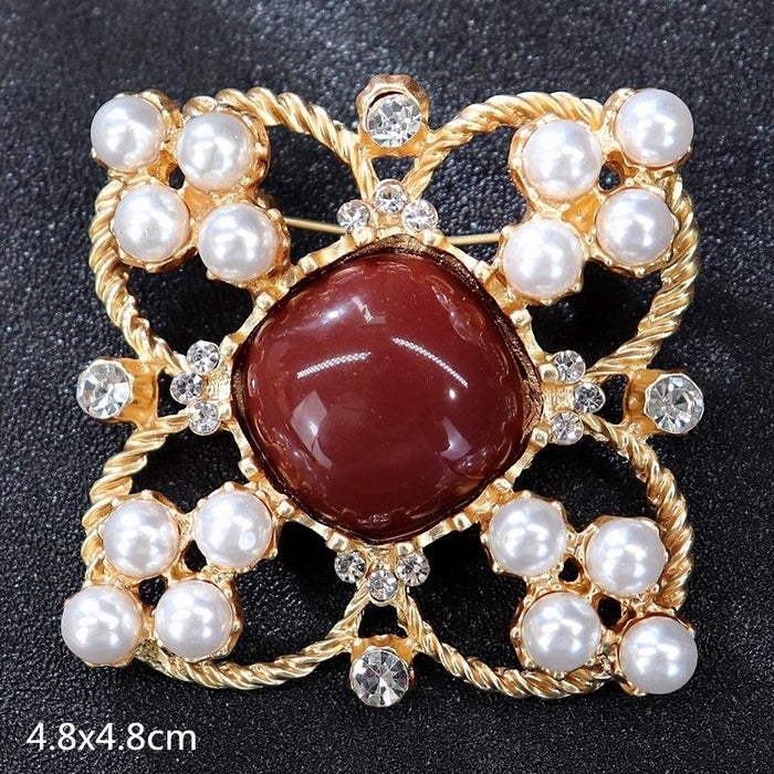 Multi Styles of Exquisite Brooch Vintage Women's Suit Accessories