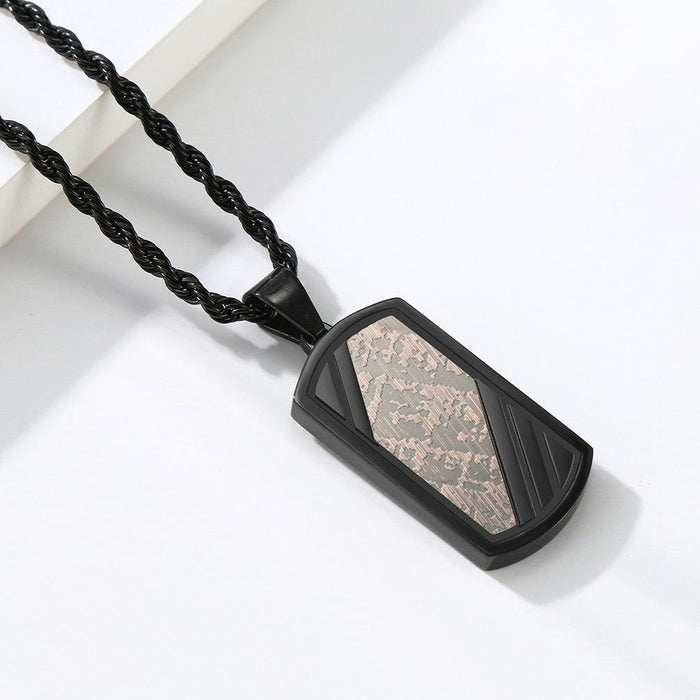 Novel Men's Bronze Stainless Steel Pendant Necklace