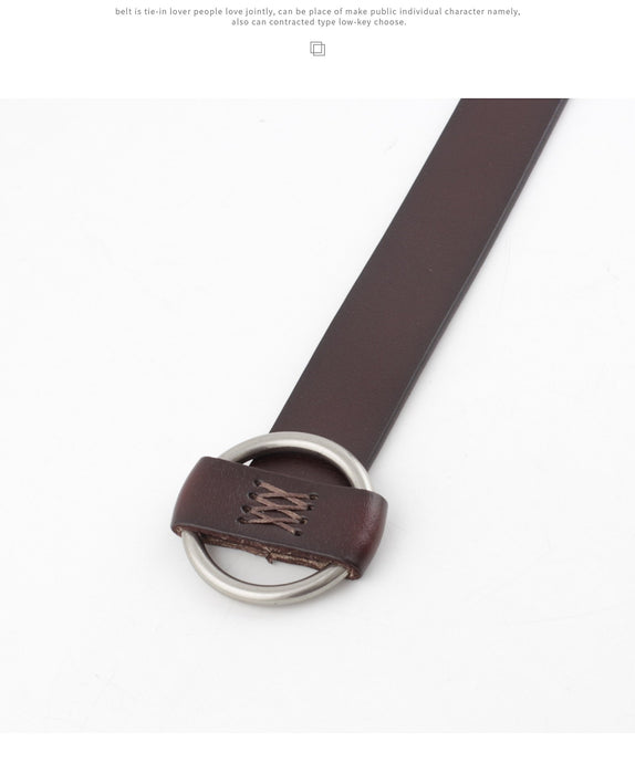 Genuine Leather Fashion Punch Free Women Belt