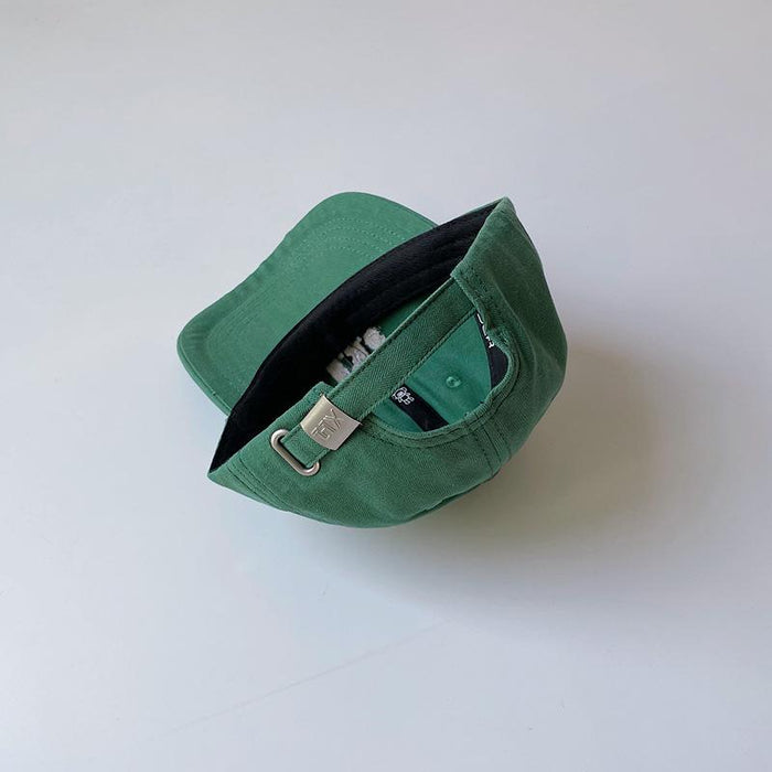 Parent-child Soft Top Embroidered Alphabet Visor Baseball Cap