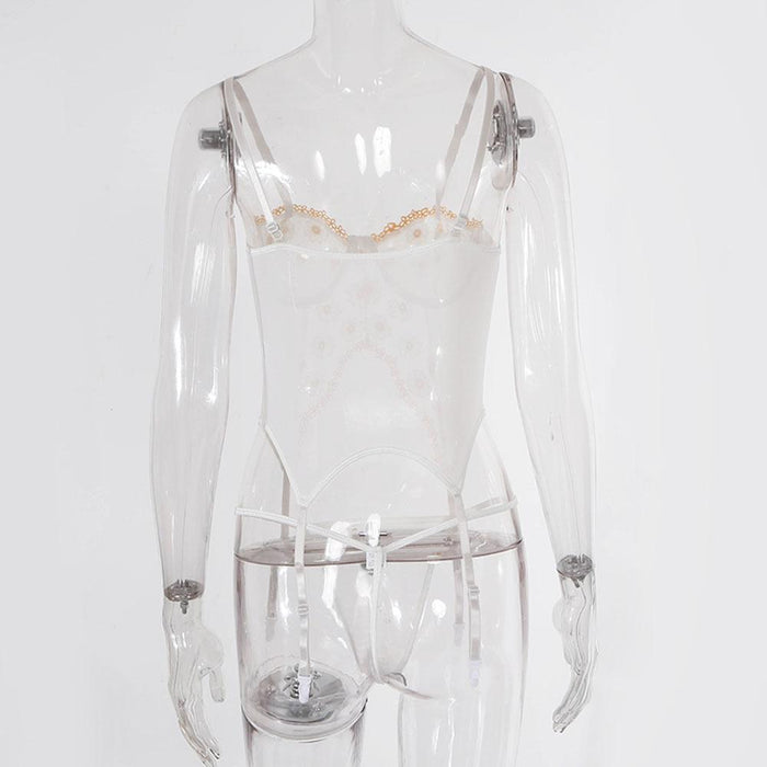 Women Lace Embroidered Underwear Fashion Sexy Lingerie Set