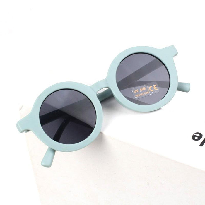 Children's Sunglasses frosted round frame glasses