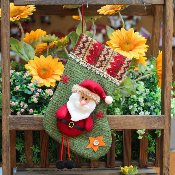Christmas Tree Decorations Socks Gift Bag