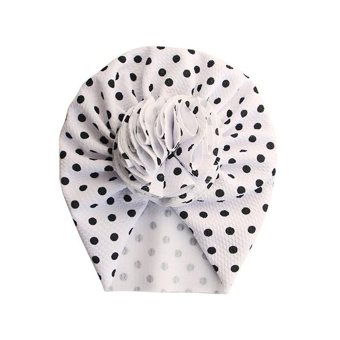 Cute Flower Baby Girl Indian Hat Infant Headwrap