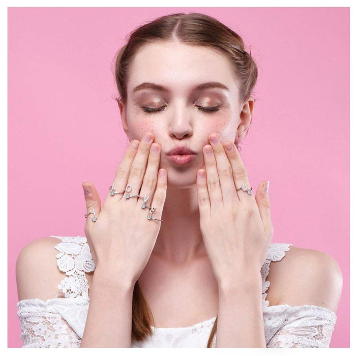 A-Z Letter Adjustable Opening Rings