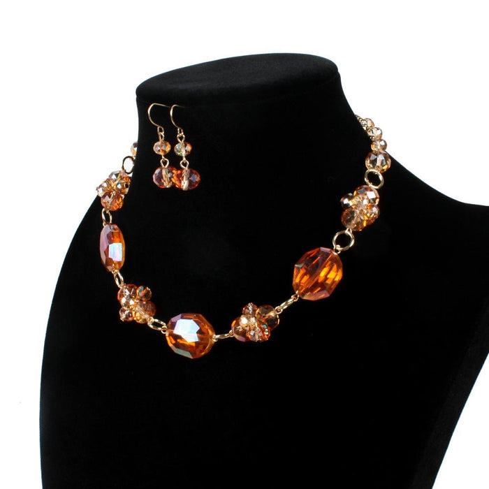 Women's Jewelry Simple Retro Crystal Jewelry Necklace