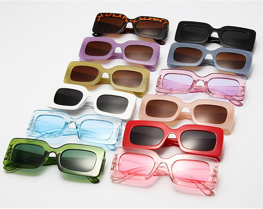 New Vintage Rectangle Women Sunglasses