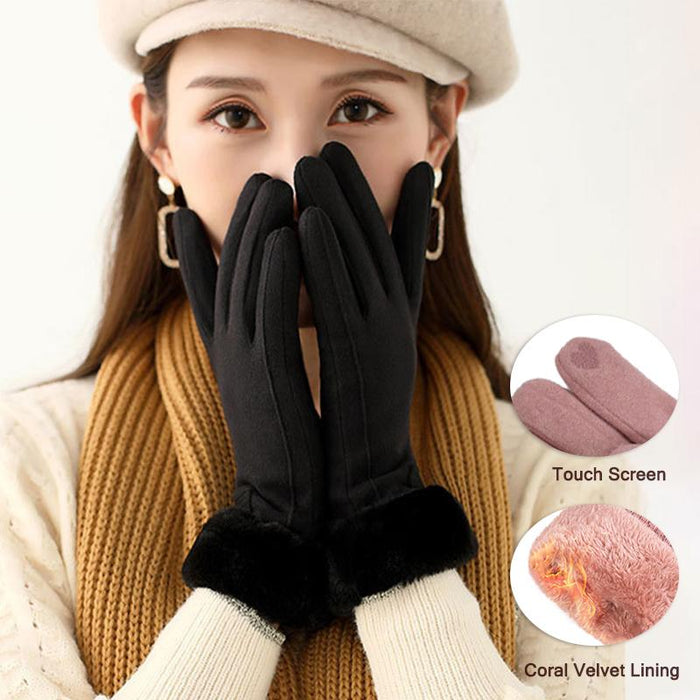 Winter Women Touchscreen Full Finger Gloves